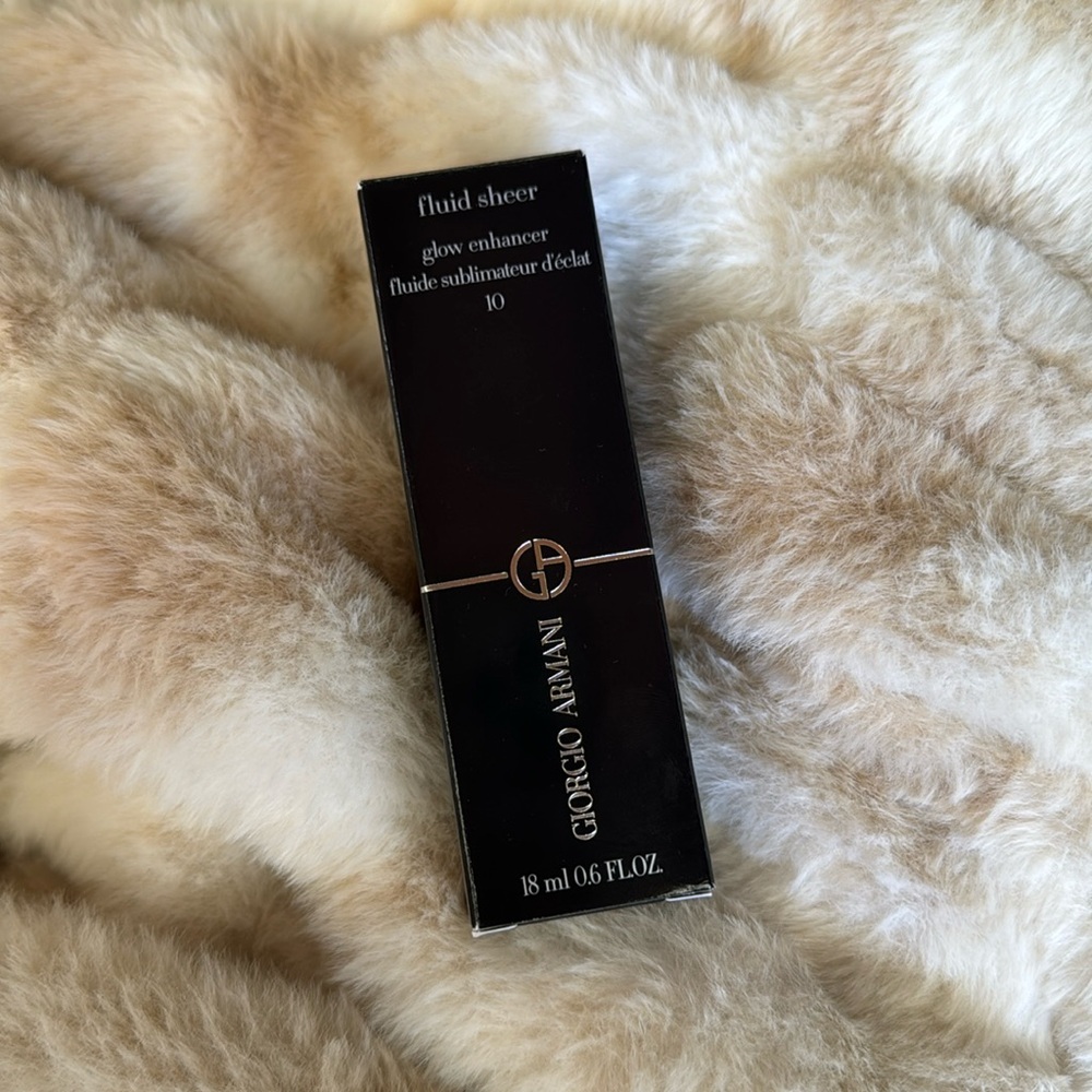 New Armani Beauty Fluid Sheer Glow Enhancer Highlighter Color 10 - bronze